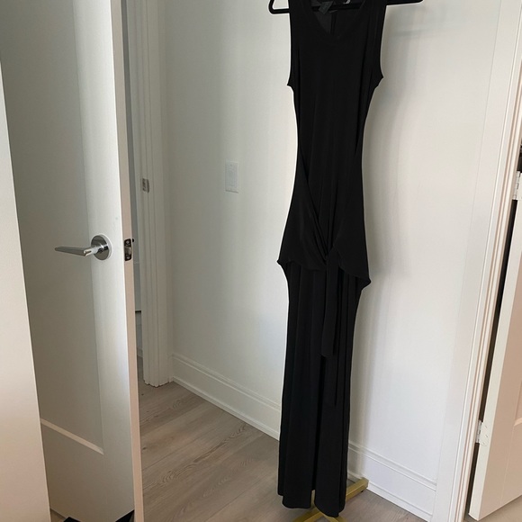 NORMA KAMALI  KAMALIKULTURE
Sleeveless Tie Front Jumpsuit - Picture 8 of 10